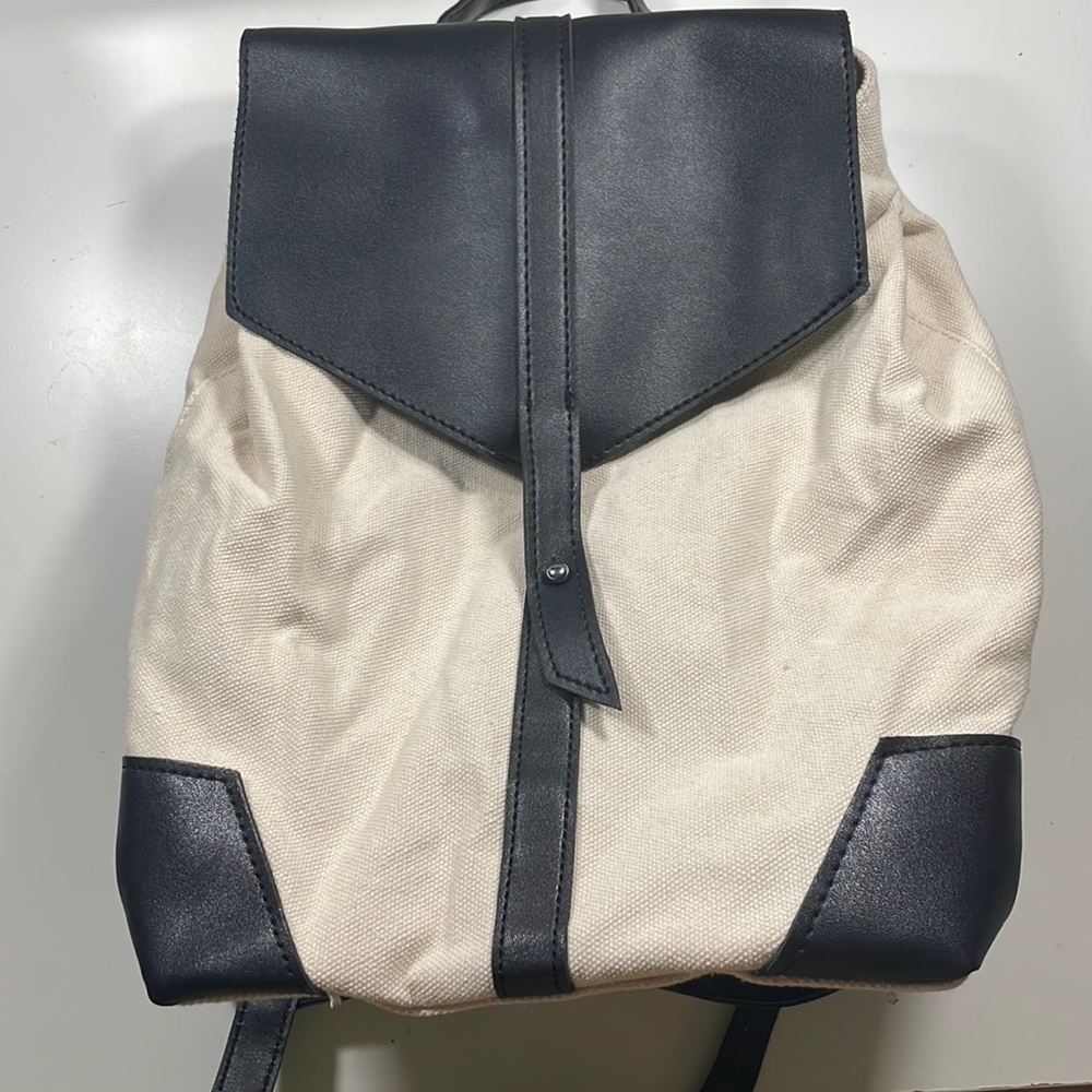 New Canvas leather backpack
